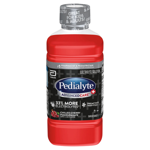 Pedialyte Advanced Care+ Chilled Cherry Pomegranate Electrolyte Solution