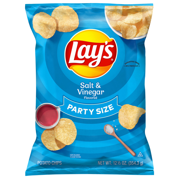 Lay's Salt & Vinegar Potato Chips Party Size