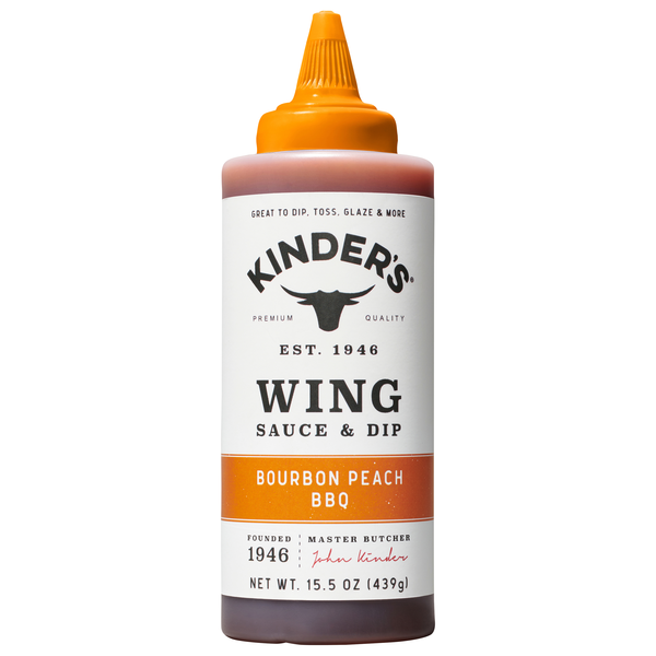 Kinder's Bourbon Peach BBQ Wing Sauce & Dip
