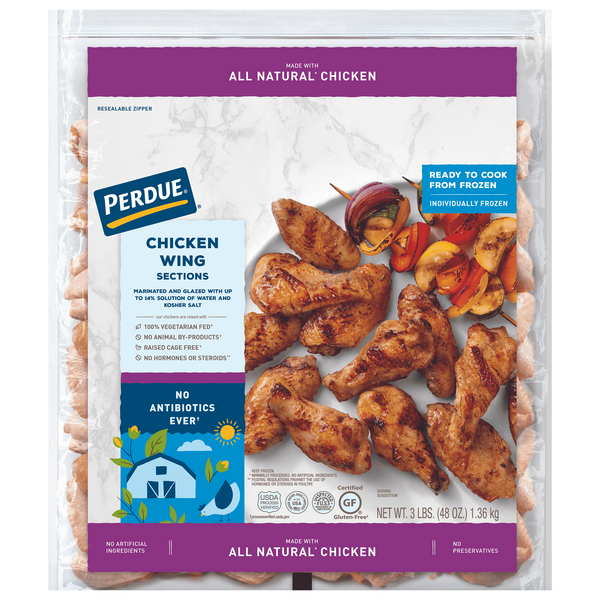 Perdue Natural Ready To Cook Chicken Wings Frozen