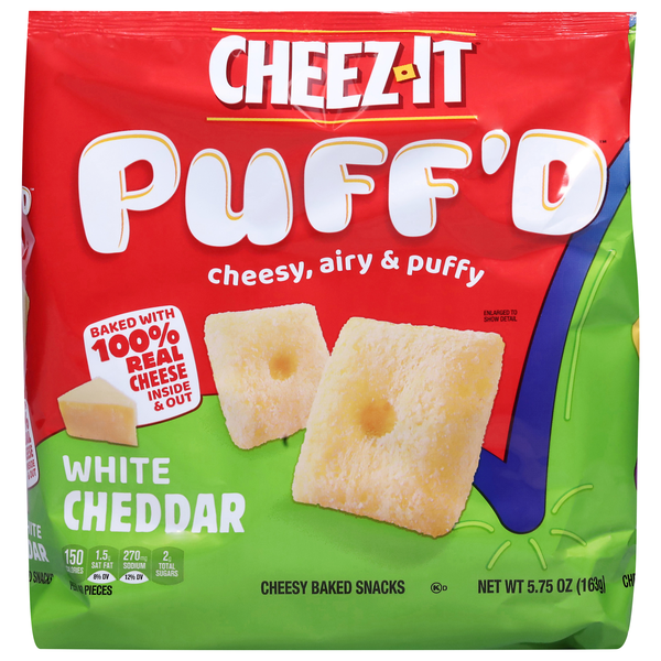 Cheez-It Puff'd White Cheddar Cheesy Baked Crackers