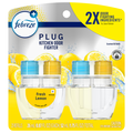 Febreze PLUG Kitchen Odor Eliminator Fresh Lemon Scented Oil Refills - 2ct