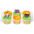 Food Lion Bakery Halloween Yellow Cupcakes with Vanilla Icing - 6 ct