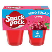 Snack Pack Zero Sugar Cherry Juicy Gels Cups - 4 ct | Food Lion