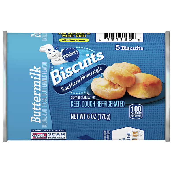 Pillsbury Southern Homestyle Buttermilk Biscuits - 5 ct