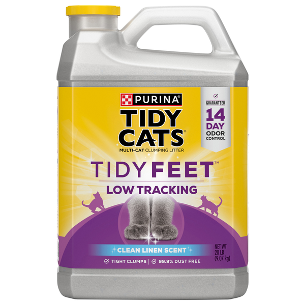 Tidy Cats Tidy Feet Low Tracking Clean Linen Scent Cat Litter