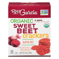 RW Garcia Organic Gluten Free 3 Seed Sweet Beet Crackers