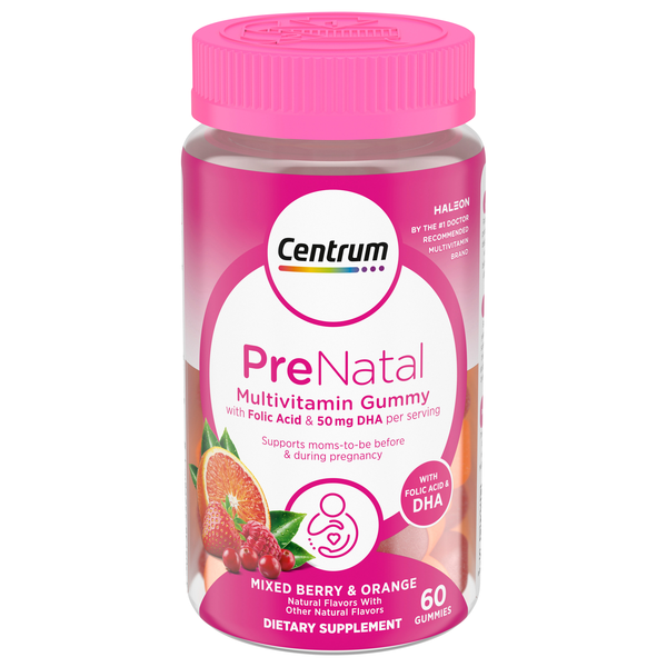 Cemtrum Prenatal Multivitamin Gummies Mixed Berry & Orange