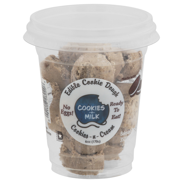 Cookies-n-Milk Edible Cookies & Cream Cookie Dough