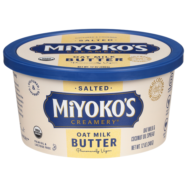 Miyoko's Creamery Organic Vegan Salted Oatmilk Butter Spread