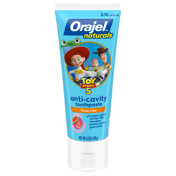 Orajel Naturals Kids Toy Story 5 Watermelon Anti-Cavity Toothpaste