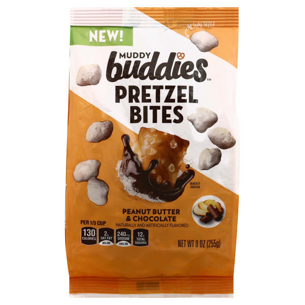 Save on Muddy Buddies Pretzel Bites Peanut Butter & Chocolate Order