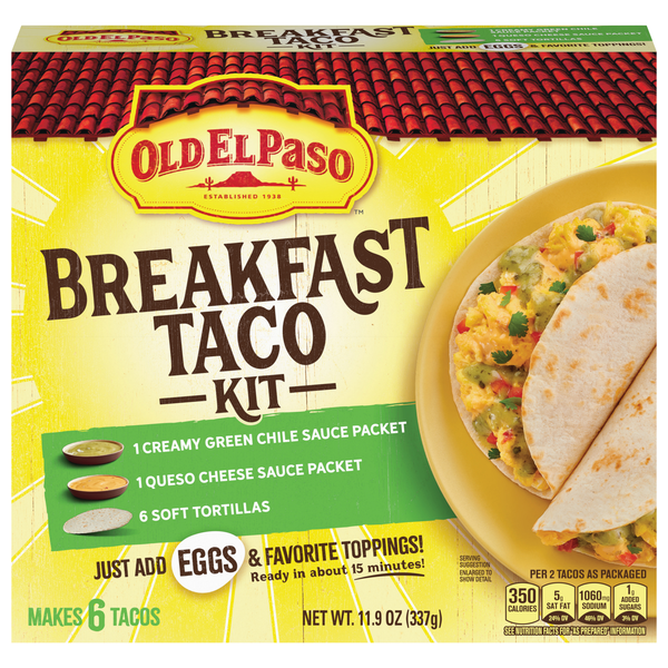 Old El Paso Breakfast Taco Kit with Sauces & Soft Tortillas