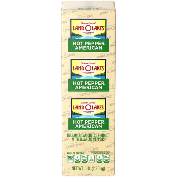 Land O Lakes Deli Hot Pepper American Cheese (Regular Sliced)