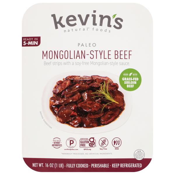 Kevin's Natural Foods Paleo Mongolian-Style Beef Refrigerated