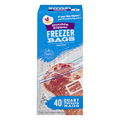 Giant Double Zipper Quart Freezer Bags