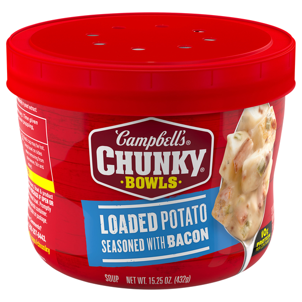 Campbell's Chunky Loaded Potato Soup with Bacon Soup Microwavable Bowl