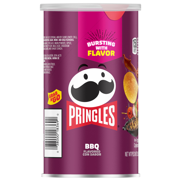 Pringles Grab N' Go BBQ Potato Crisps Chips