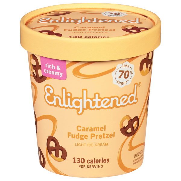 Save on Enlightened Light Ice Cream Caramel Fudge Pretzel Order Online