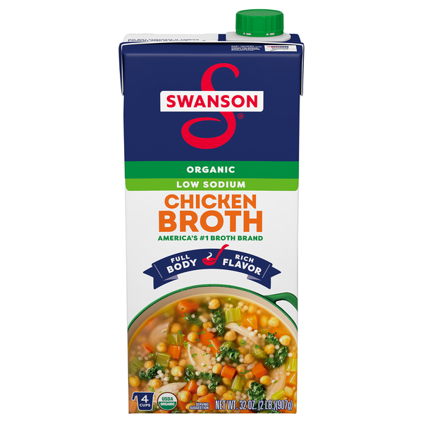 Swanson Organic Low Sodium Chicken Broth