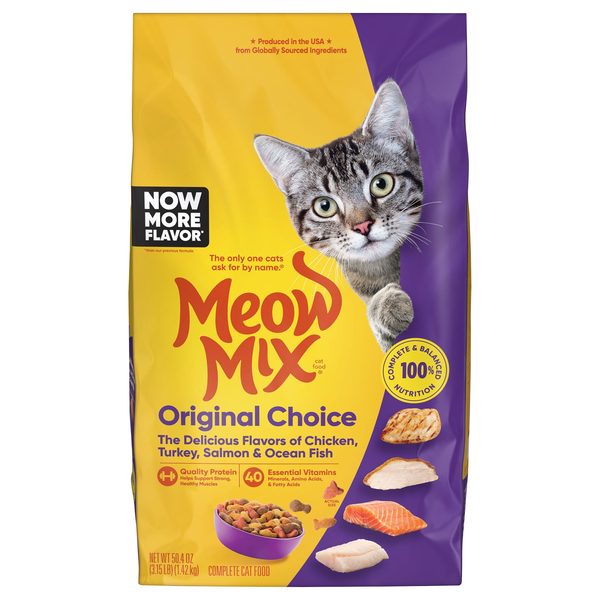 Meow Mix Original Choice Chicken Turkey Salmon & Fish Dry Cat Food