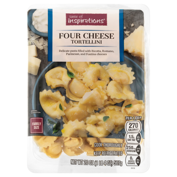 Taste of Inspirations Four Cheese Tortellini Family Size Refrigerated