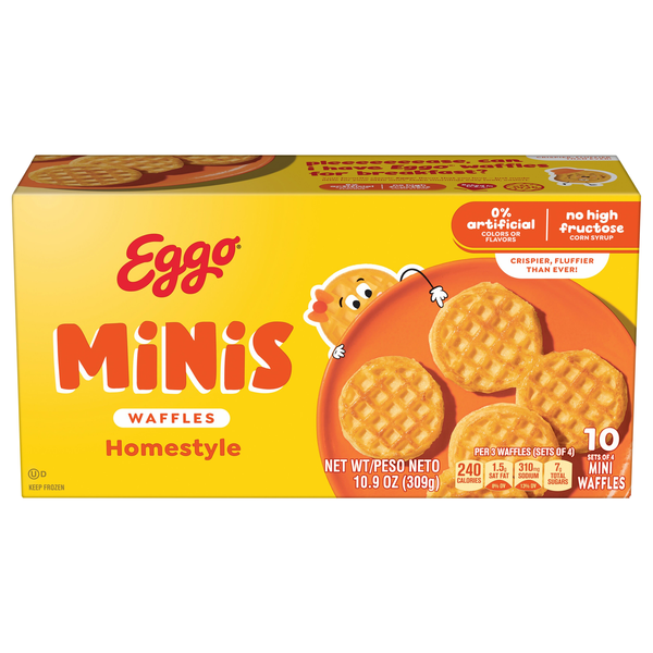 Eggo Minis Homestyle Waffles - 10 ct