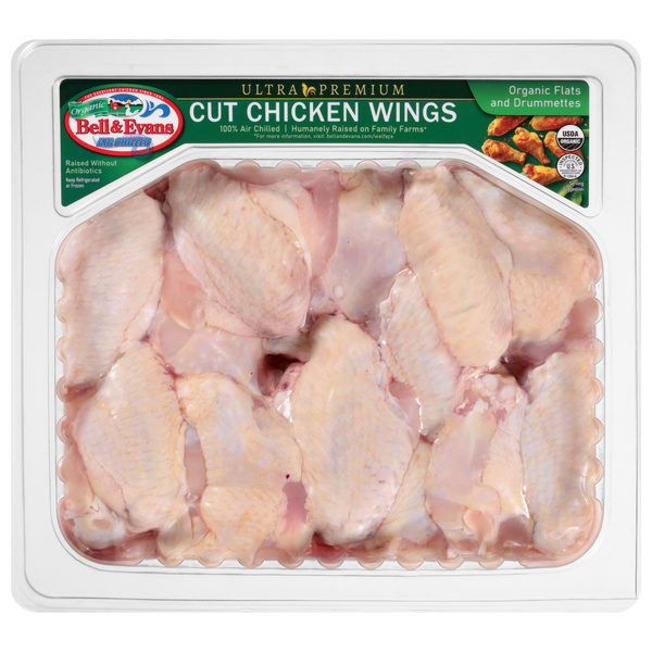 Bell & Evans Organic Free Range Cut Chicken Wings Fresh