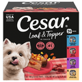 CESAR Loaf & Topper in Sauce Variety Pack Adult Wet Dog Food - 24 ct