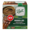 Ball Wooden Lids Regular Mouth