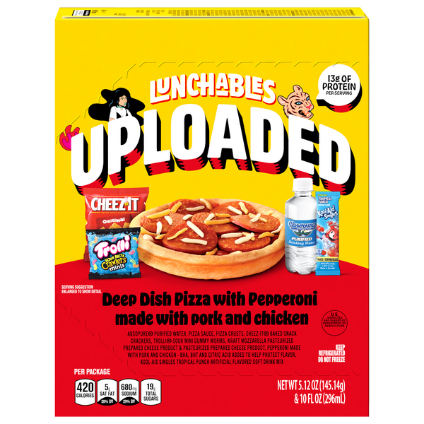 Save on Lunchables Uploaded Deep Dish Pizza with Pepperoni Order Online