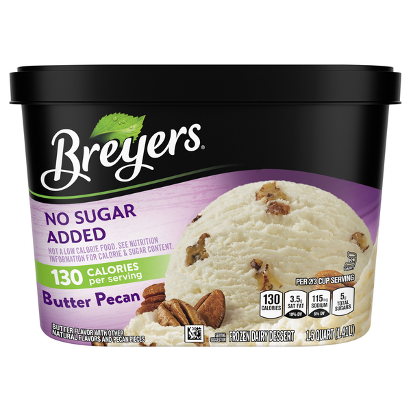 Save on Breyers Frozen Dairy Dessert Butter Pecan No Sugar Added Order