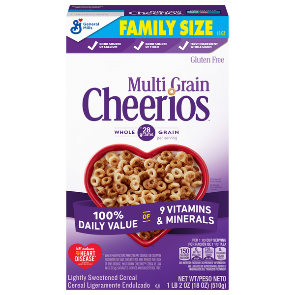 Save on Cheerios Gluten Free Multigrain Cereal Family Size Order Online