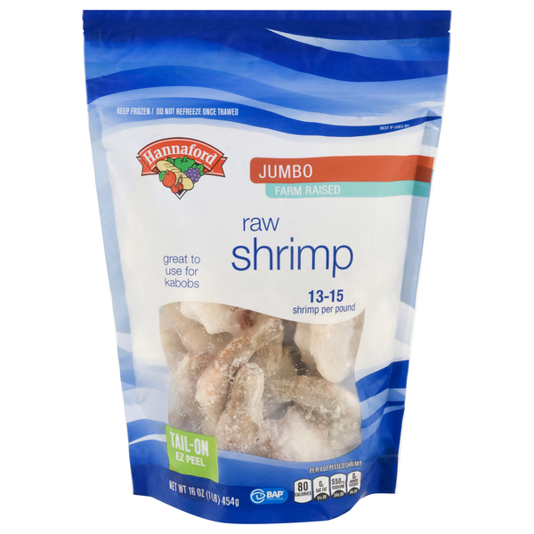Hannaford Raw Jumbo Shrimp apx 13-15 ct Frozen