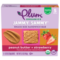 Plum Organics Tots Jammy Sammy PB & Strawberry Sandwich Bars - 5 ct