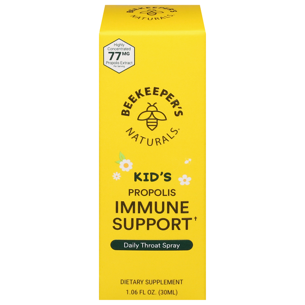 Beekeeper's Naturals Kid's Propolis Immune Support Daily Throat Spray