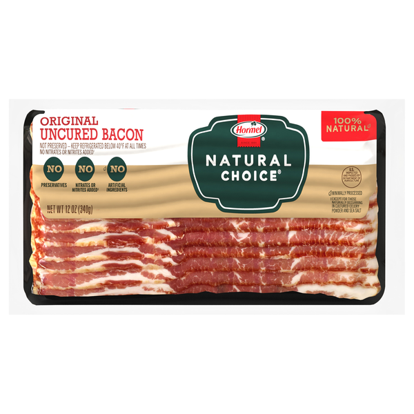 Hormel Natural Choice Original Uncured Bacon Sliced
