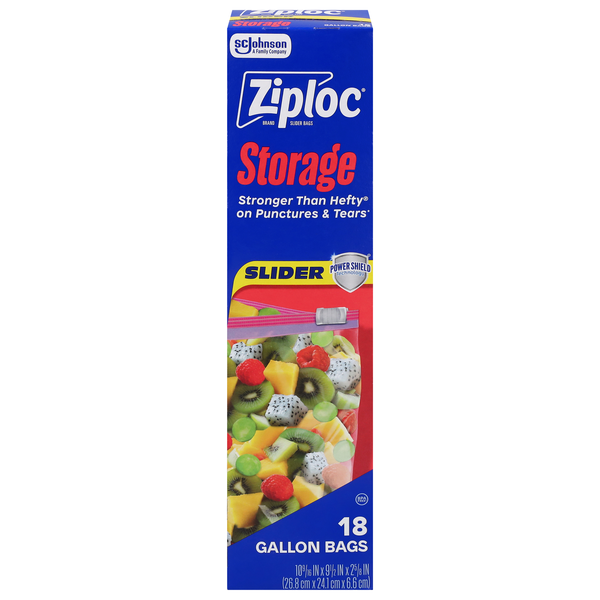 Ziploc Slider Gallon Storage Bags
