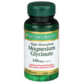 Nature's Bounty High Absorption 240mg Magnesium Glycinate Capsules