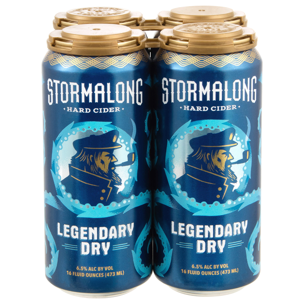 Stormalong Legendary Dry Hard Cider - 4 pk