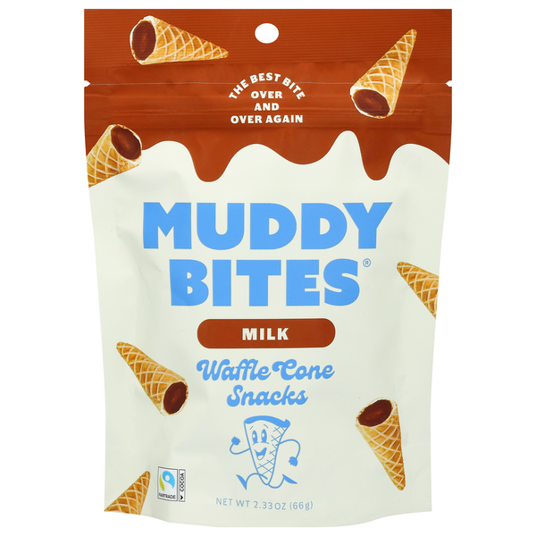 Muddy Bites Milk Chocolate Waffle Cone Snacks