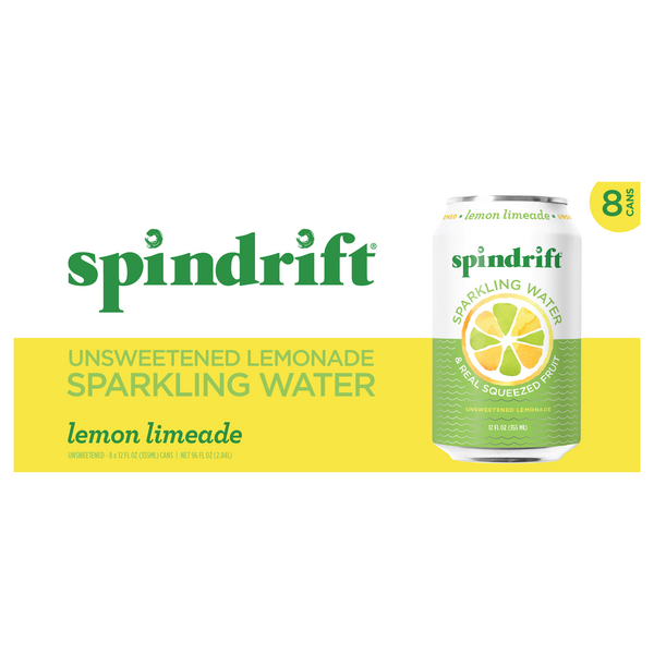 Save on Spindrift Lemon Limeade Unsweetened Sparkling Water 8 pk