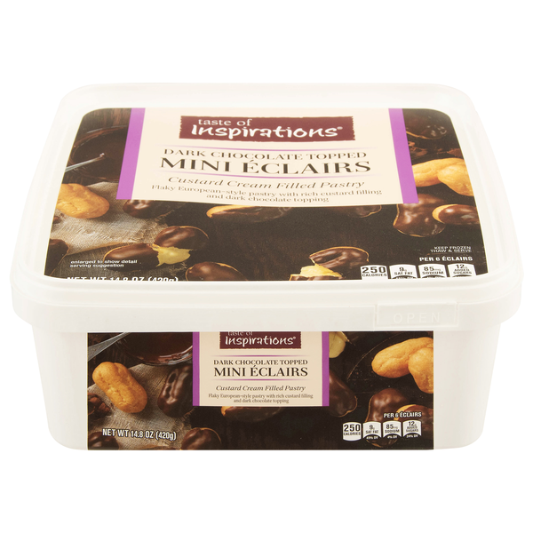 Taste of Inspirations Dark Chocolate Topped Mini Eclairs Frozen