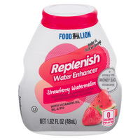 Food Lion Replenish Liquid Water Enhancer Strawberry Watermelon