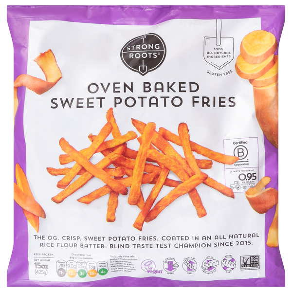 Strong Roots Gluten Free Oven Baked Sweet Potato Fries Frozen