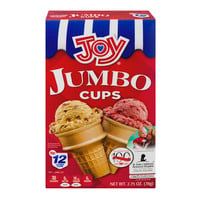 Joy Jumbo Ice Cream Cups - 12 ct
