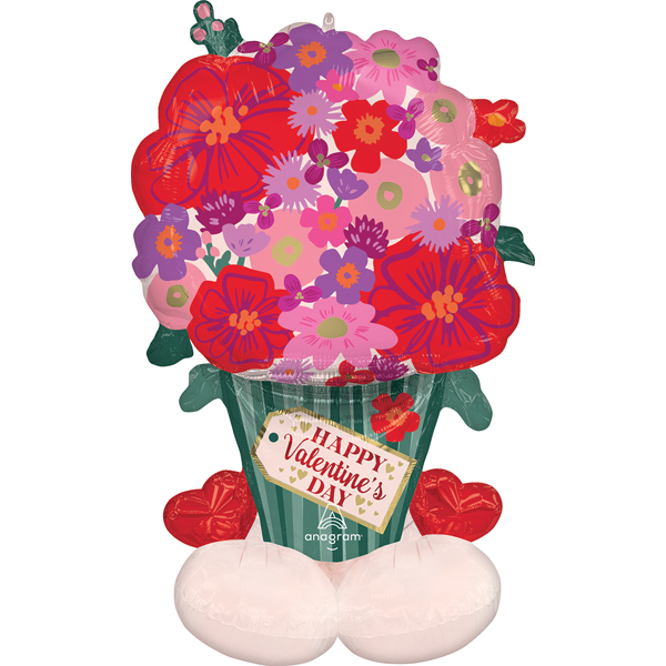 AirLoonz Valentine Floral Chintz Decorative Air-Filled Balloon