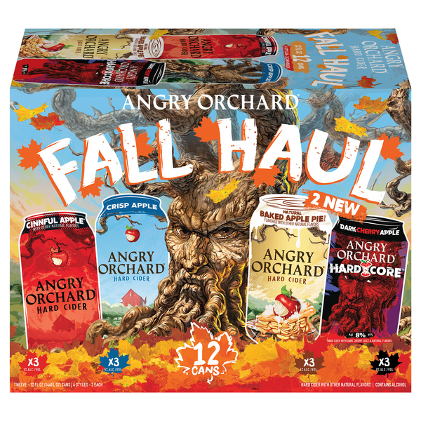 Angry Orchard Hard Cider Fall Haul Variety Pack - 12 pk
