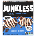 Junkless Chewy Cookies & Cream Granola Bars - 6 ct