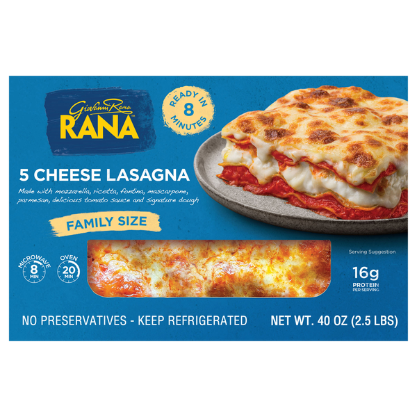 Giovanni Rana 5 Cheese Lasagna Family Size Fresh